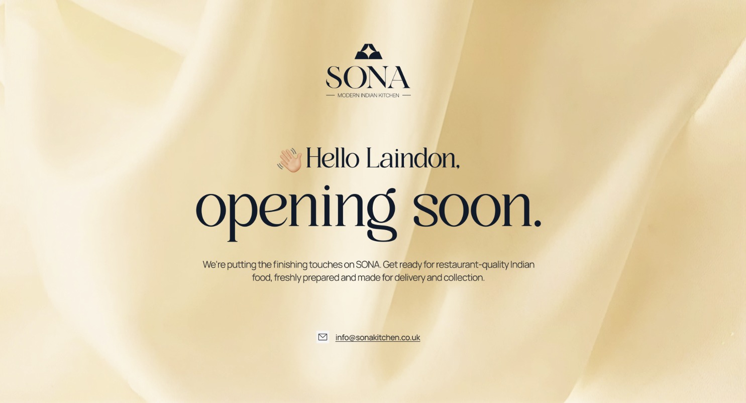 SONA — Opening Soon